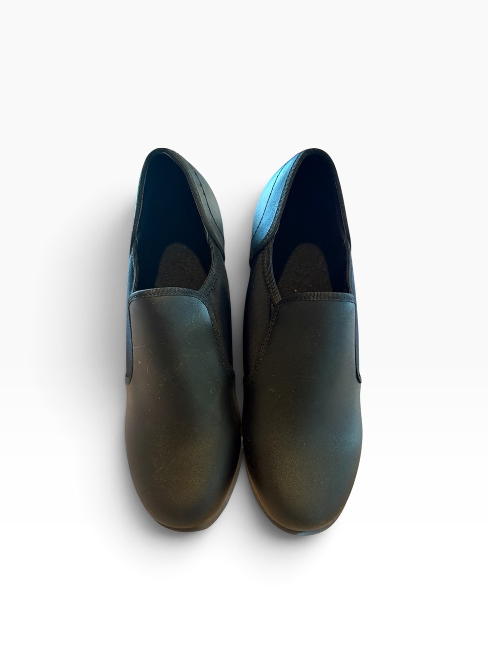 Linodes Unisex Leather Slip On Tap Shoe Size 9- New In Box